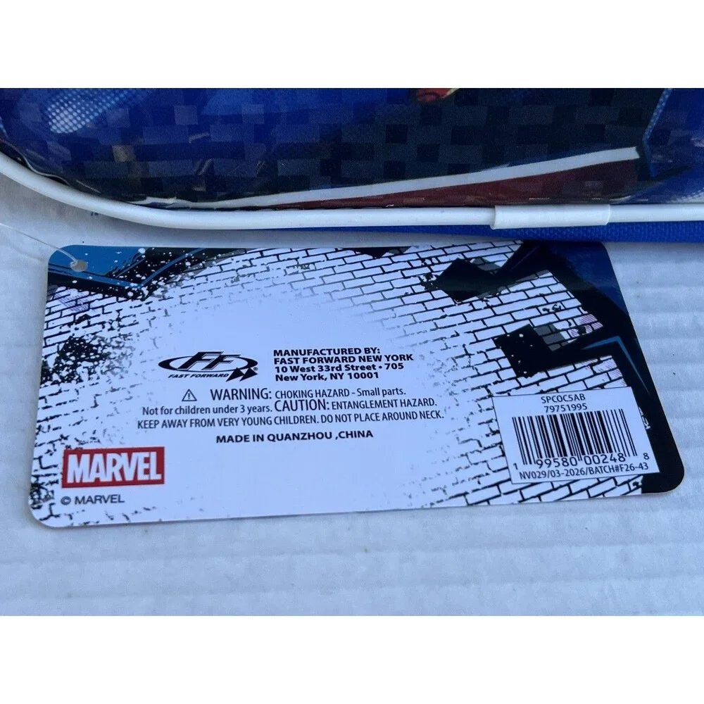 2026 Marvel Spider-Man Insulated Lunch Box Bag Fast Forward New With Tags